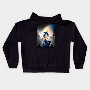 Death, The Endless, Dreaming, and Cats Kids Hoodie